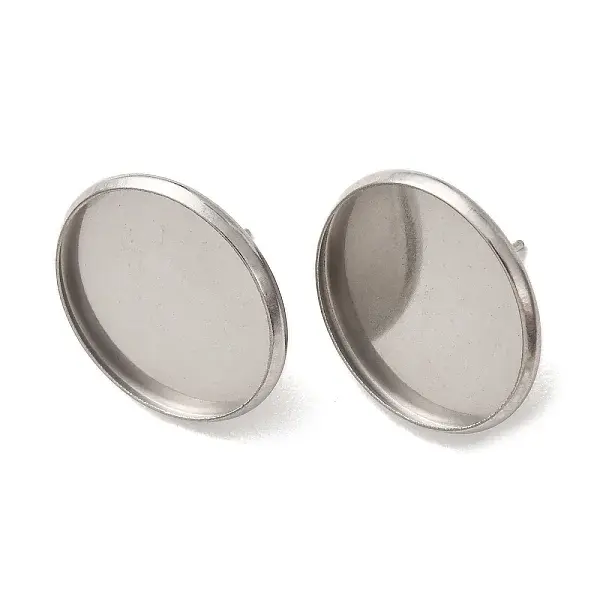 201 Stainless Steel Stud Earring Settings