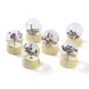 LED Light Glass Crystal Ball Display Decorations