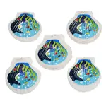 Printed Natural Shell Big Pendants