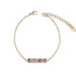 Rectangle Cubic Zirconia Link Bracelets