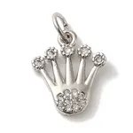 Brass Micro Pave Cubic Zirconia Pendants