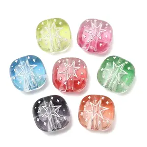 Gradient Color Transparent Acrylic Beads