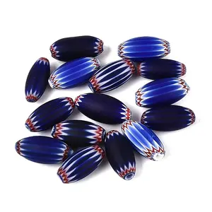 Handmade Millefiori Glass Lampwork Barrel Beads