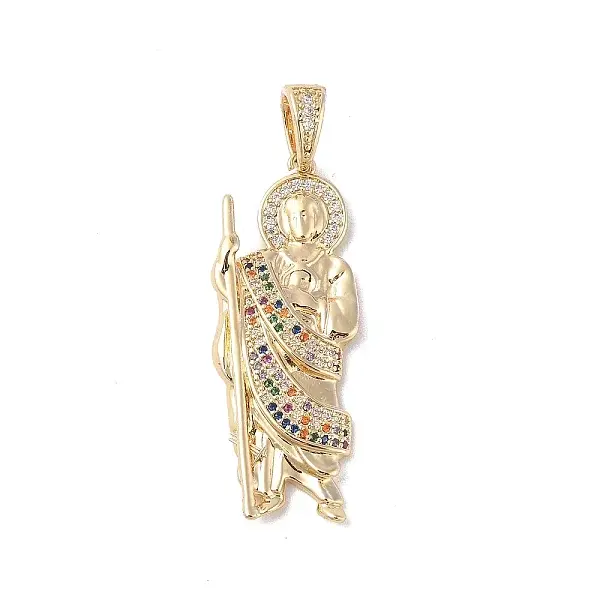 Brass Clear Cubic Zirconia Pendants
