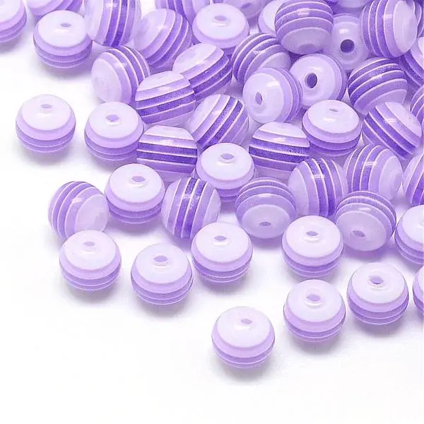 Transparent Stripe Resin Beads
