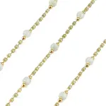 Handmade Brass Glass Beaded Chains