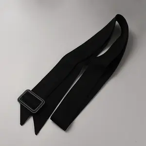 Tie a Knot Polyester Waist Belt with Plastic Buckle