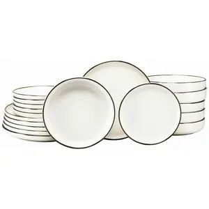 Creatable JÍDELNÍ SOUPRAVA Nordic Festive Creme 18dílné
