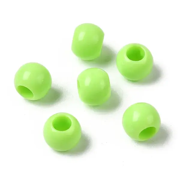 Opaque Acrylic European Beads Beads