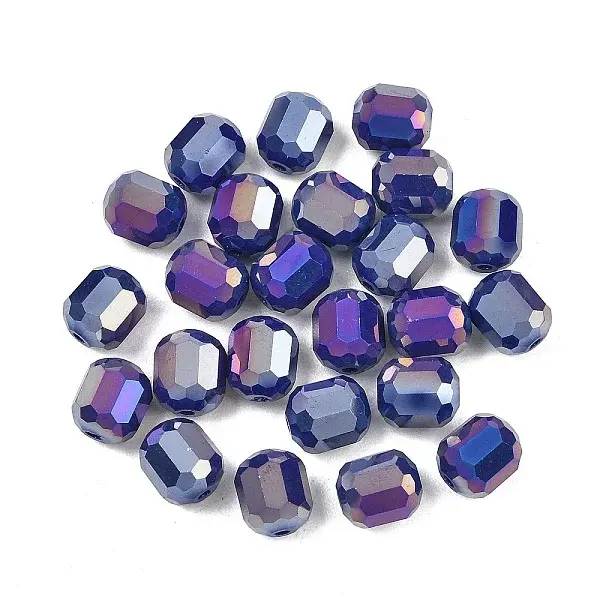 Electroplate Column Glass Beads