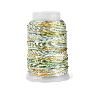 5 Rolls 9-Ply Braided Nylon Strings with Metallic Thread