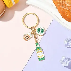 Oktoberfest Theme Alloy Enamel Keychain