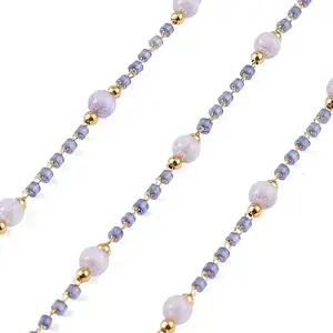 Handmade Brass Glass Beaded Chains