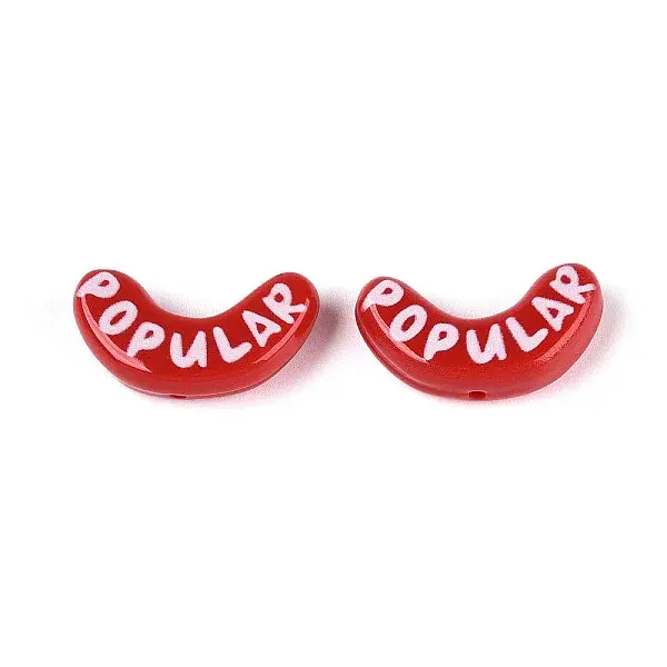 Printed Opaque Resin Beads