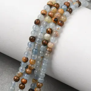 Natural Blue Calcite Beads Strands