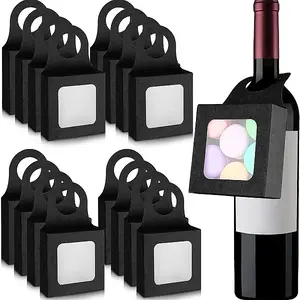 Square Kraft Paper Wine Gift Hanging Boxes
