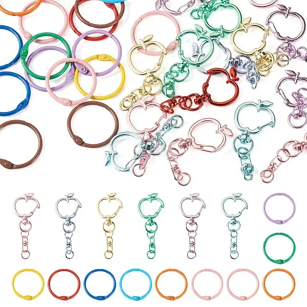 15Pcs Alloy Swivel Clasps