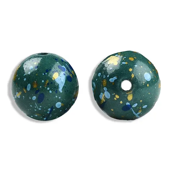 Spray Painted Resin Beads
