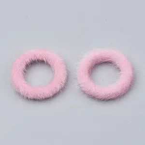 Faux Mink Fur Covered Linking Rings