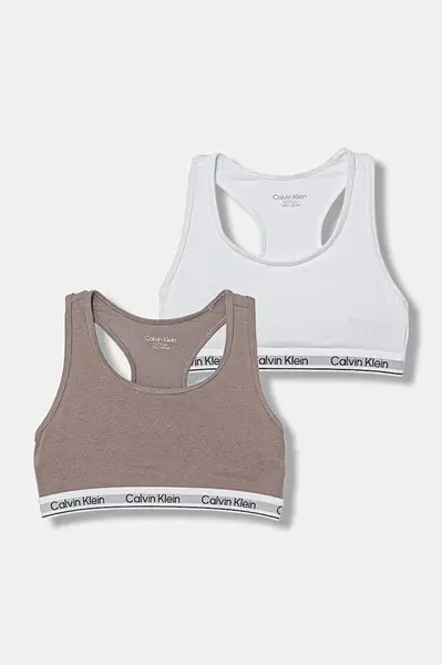 Calvin Klein Underwear podprsenka dětská bavlněná s elastanem 2-pack
