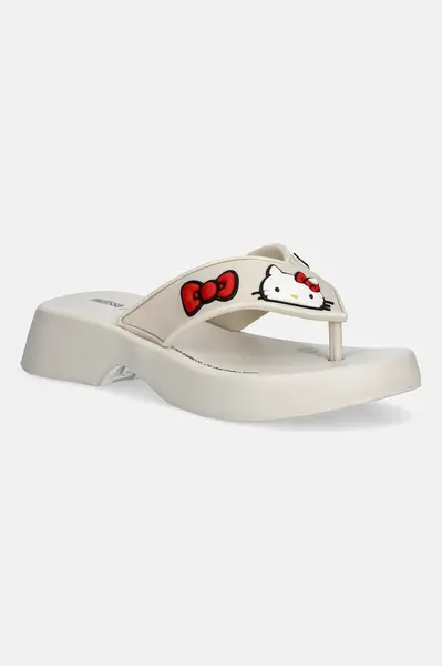 Melissa  Pantofle   FLATFORM + HELLO KITTY AND