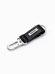 Ombre Men's key ring with snap hook - black