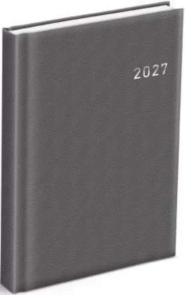 Diář 2027 PVC tmavě šedý