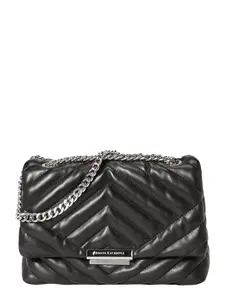 ARMANI EXCHANGE Taška cez rameno  čierna / strieborná