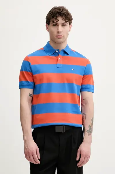 Tommy Hilfiger polo tričko pánske bavlnené s elastanom