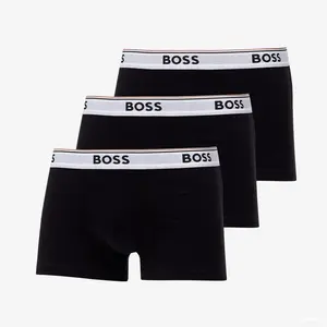 3PACK pánské boxerky Hugo Boss černé