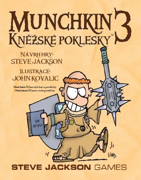 Desková karetní hra Munchkin 3: Kněžské poklesky v češtině
