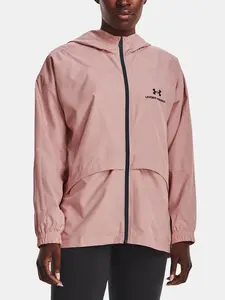 Under Armour Bunda UA Rush Woven Nov Jacket-PNK - Dámské