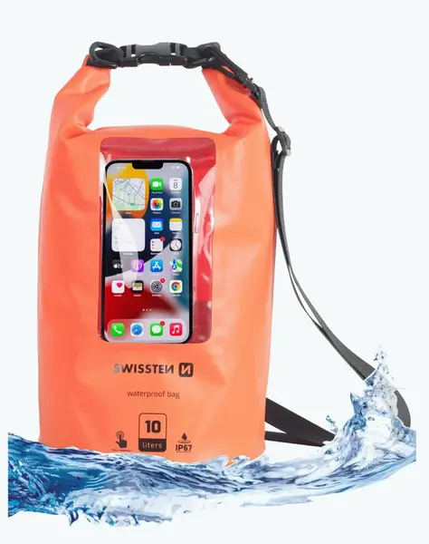 VODOTĚSNÉ POUZDRO SWISSTEN WATERPROOF, ORANŽOVÁ