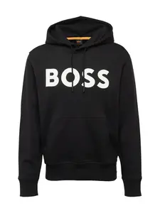 BOSS Mikina  čierna / biela