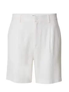DAN FOX APPAREL Plisované nohavice 'Alan'  biela