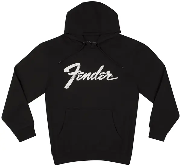 Fender Logo Date Back Hoodie Black S