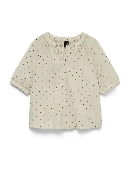 VERO MODA Blúzka 'VMPRETTY'  béžová / čierna