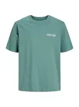 Jack & Jones Junior Tričko 'JCOETERNA'  smaragdová / nefritová / biela