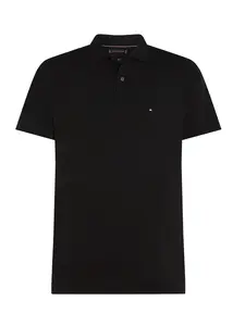 TOMMY HILFIGER Tričko 'Essential'  červená / čierna / biela