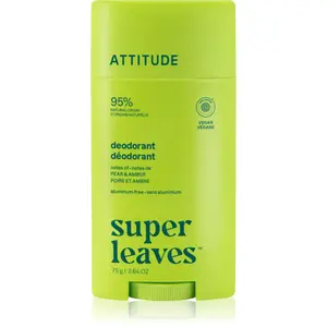 Attitude Super Leaves Natural Deodorant deodorant Pear & Amber 75 g