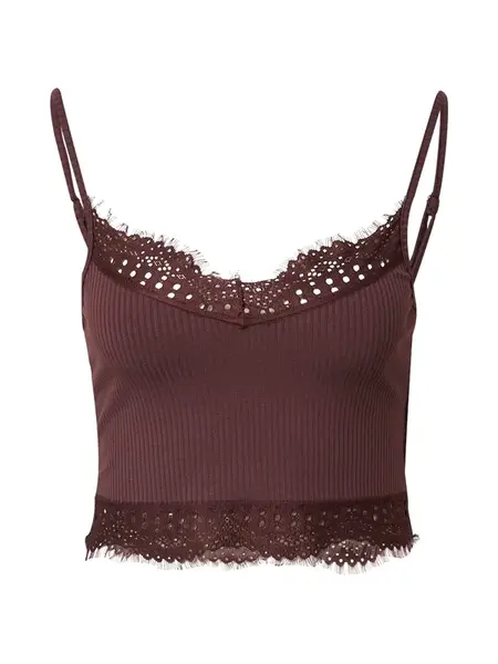 A LOT LESS Top 'Joelle'  hnedá