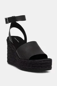 Calvin Klein sandále WEDGE ESPAD 70 AOP LTH