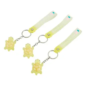 3Pcs PVC Tortoise Pendant Keychains