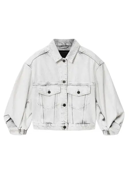 AllSaints Prechodná bunda 'LUCA'  svetlosivá