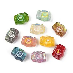 UV Plating Transparent Resin Enamel Beads