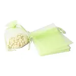 100Pcs Rectangle Organza DIY Craft Drawstring Bags