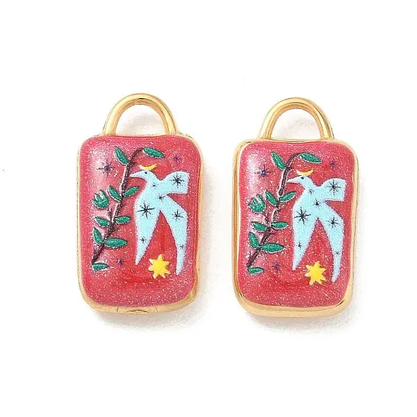 304 Stainless Steel Enamel Pendants