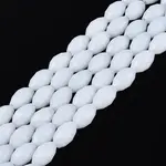 Opaque Solid Color Glass Beads Strands