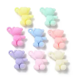Flocky Acrylic Pendants