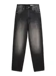 Bershka Džínsy  čierny denim